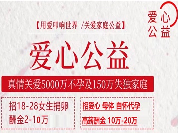 西秀捐卵助孕生子 爱心志愿者招募